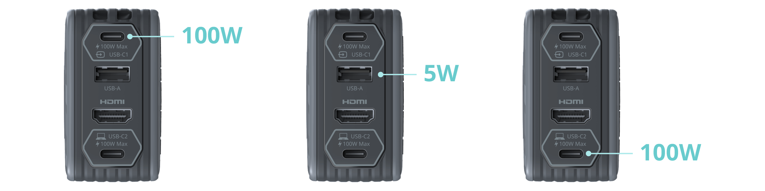 Single-port charging
