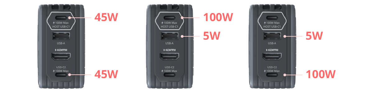 Two-port charging