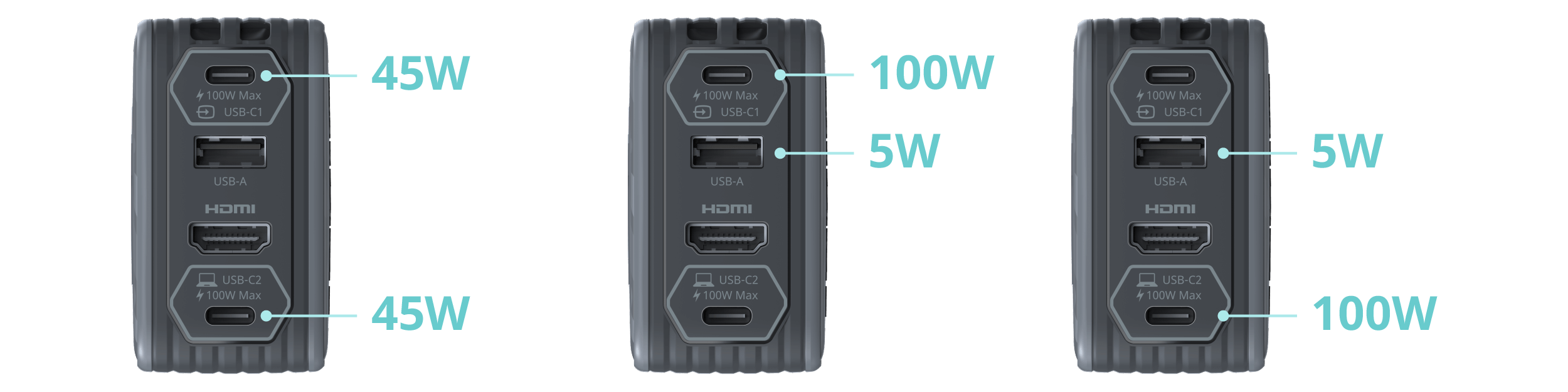 Two-port charging